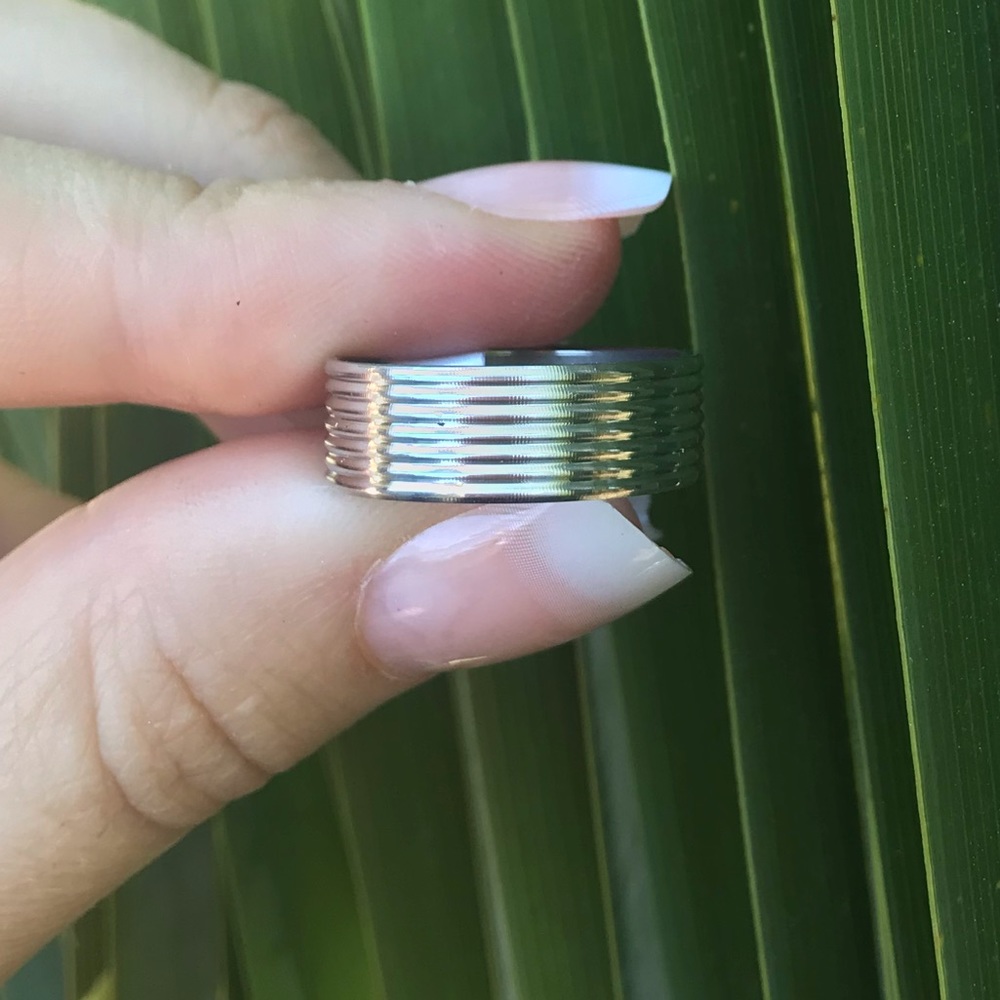 NWT stainless steel silver ring